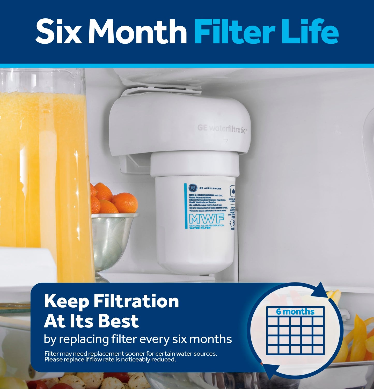 GE MWF Refrigerator Water Filter, 1-Pack
