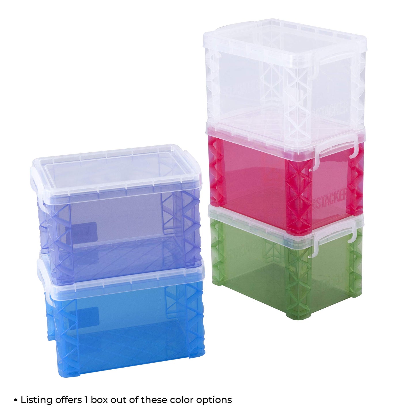 ADVANTUS Super Stacker Index Box, 4" x 6", Color May Vary, 1 Box (61614)