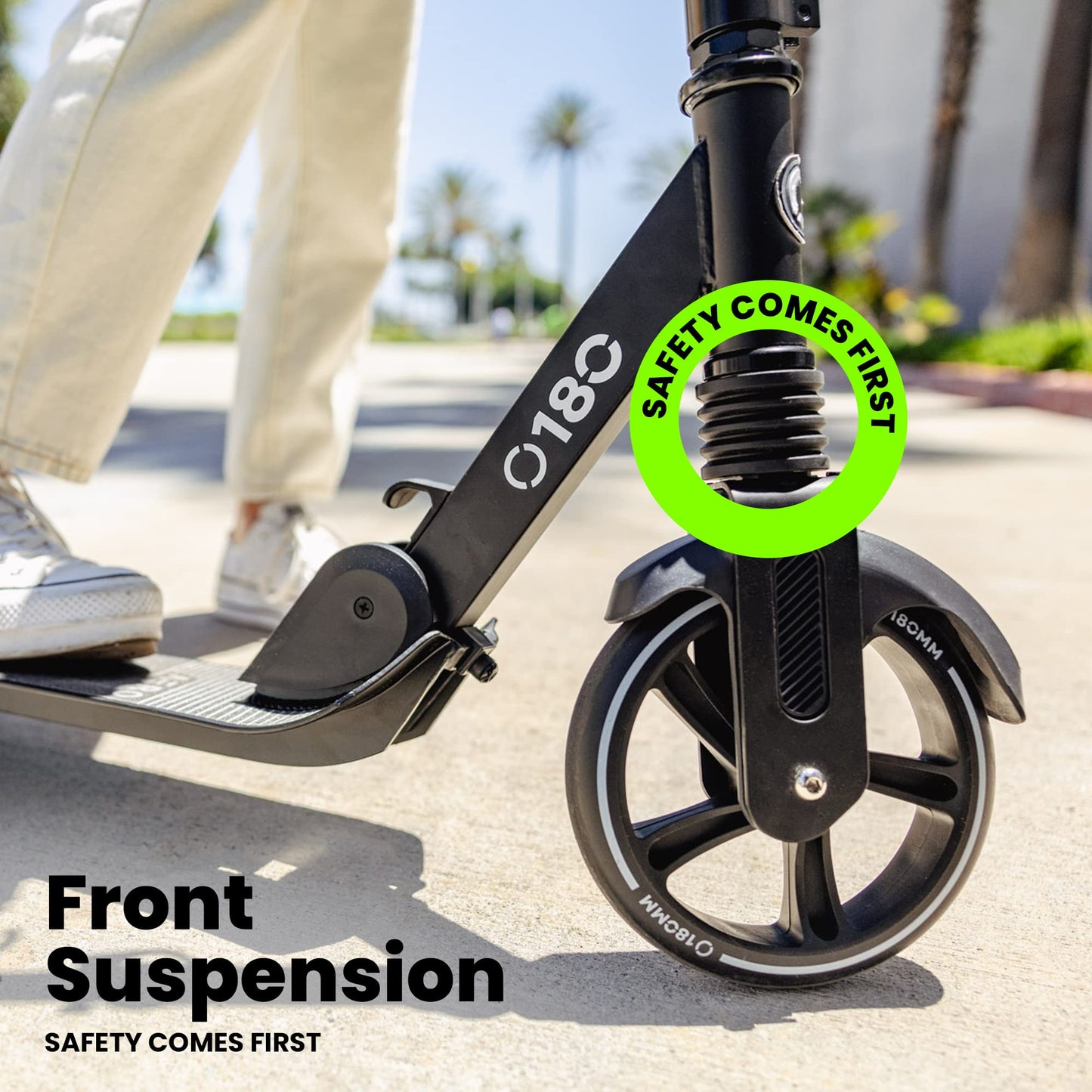 Aero Scooter for Kids 8-12, Teens & Adults | Boys Girls 2 Wheels Kick Scooters | Shock Absorption, Foldable & Height Adjustable