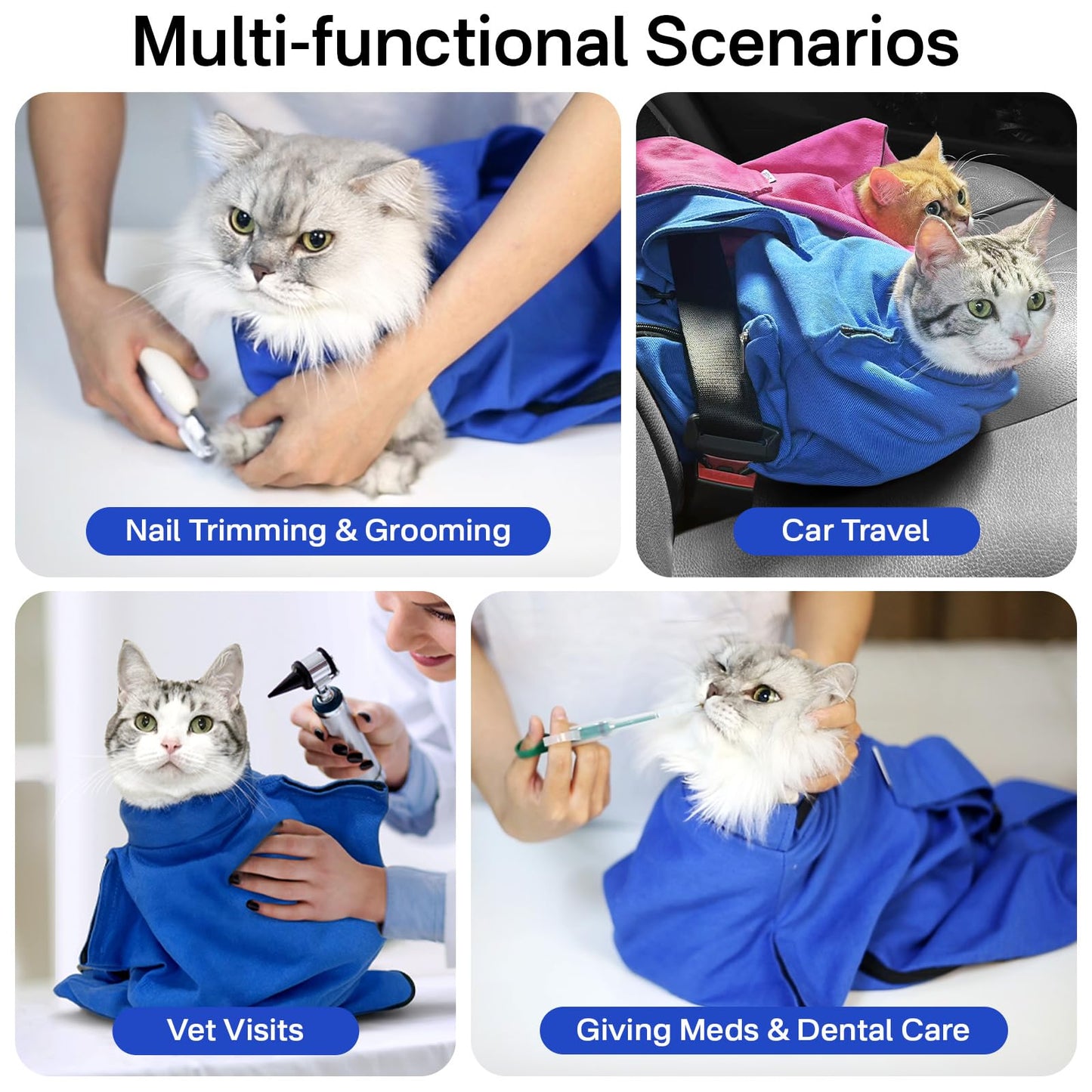 Amkune Cat Carrier Pouch,Looking for a Soft cat Carrier That’s Safe, Calming, and Easy to use (Lavender, Large (11 lbs and up))