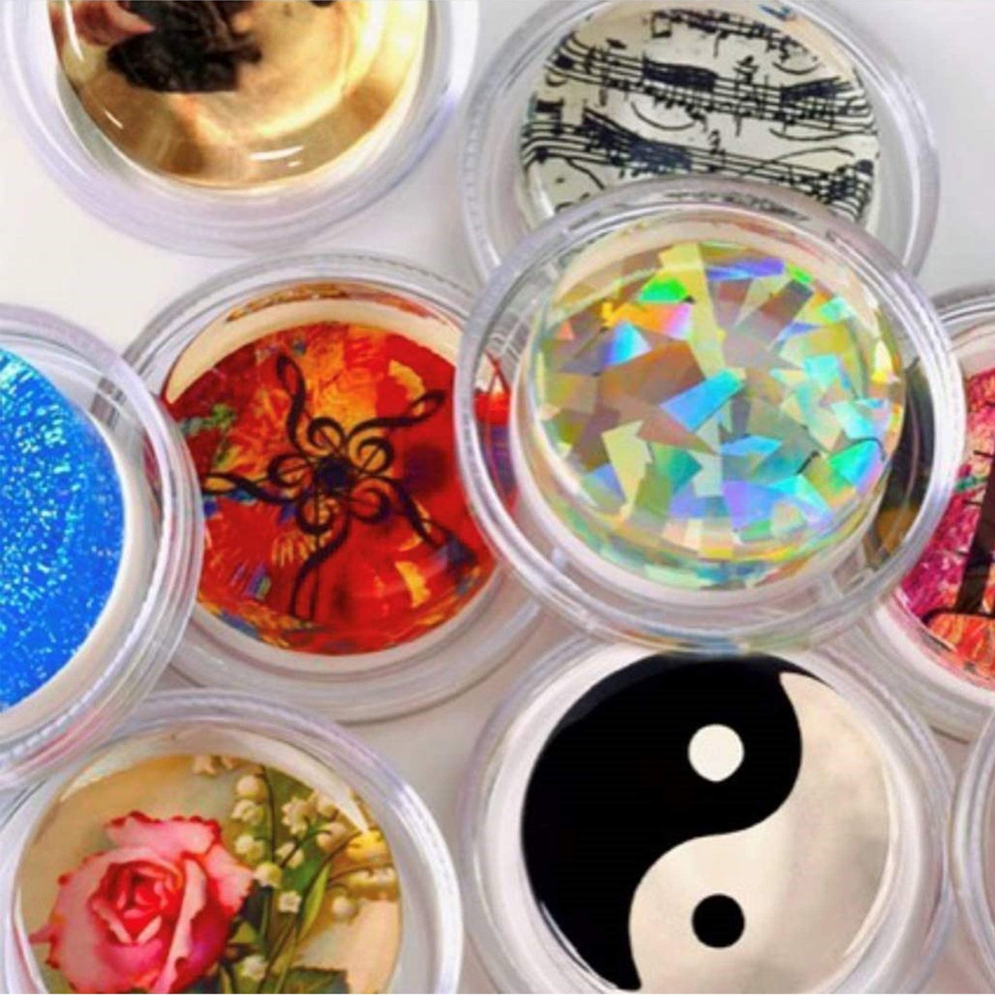 Magic Rosin - Ultra Shattered Glass Hologram - Professional Grade Instrument Rosins for Violin, Cello, Viola, Bass Bows - Delivers Clear, Complex Tone - Transparent Low Dust Pine Bow Resin