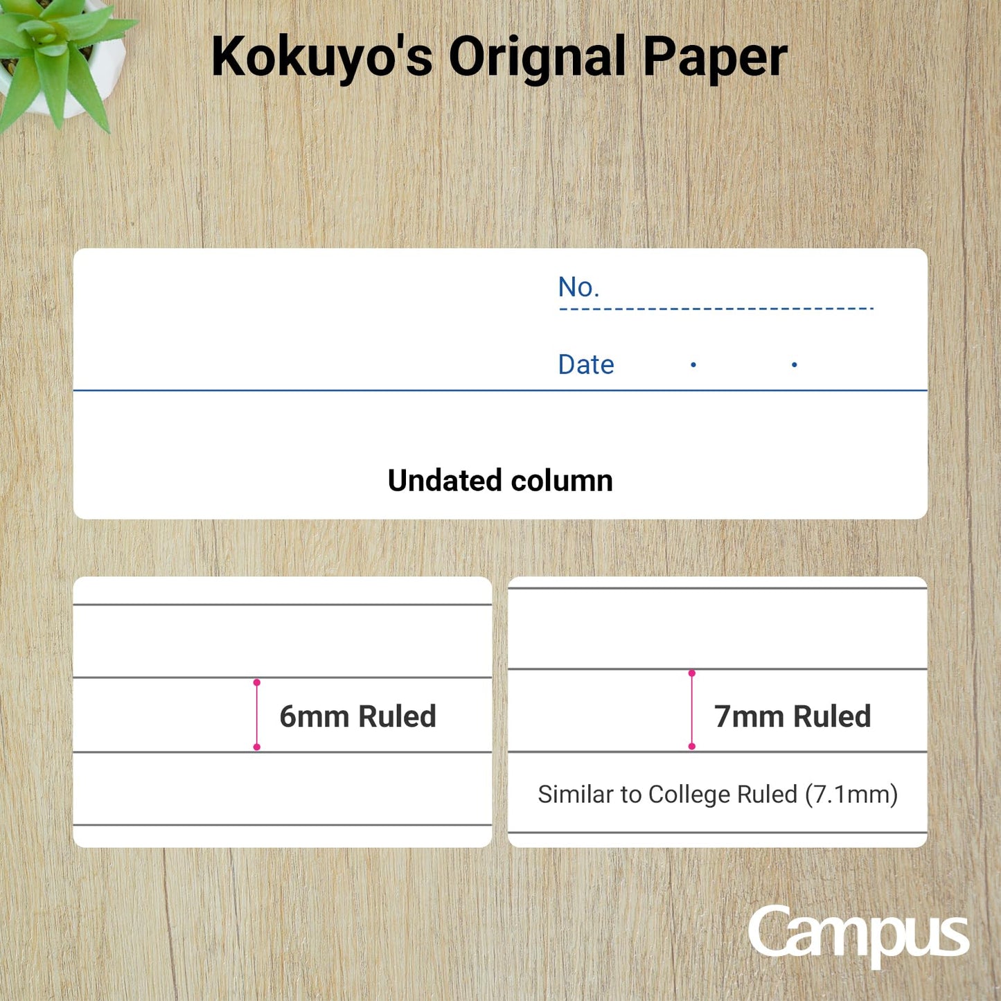 KOKUYO Campus Notebook, B 6mm Ruled, Semi-B5, 30 Sheets, 35 Lines, Blue, Pack of 10, Japan Import (NO-3BNX10)