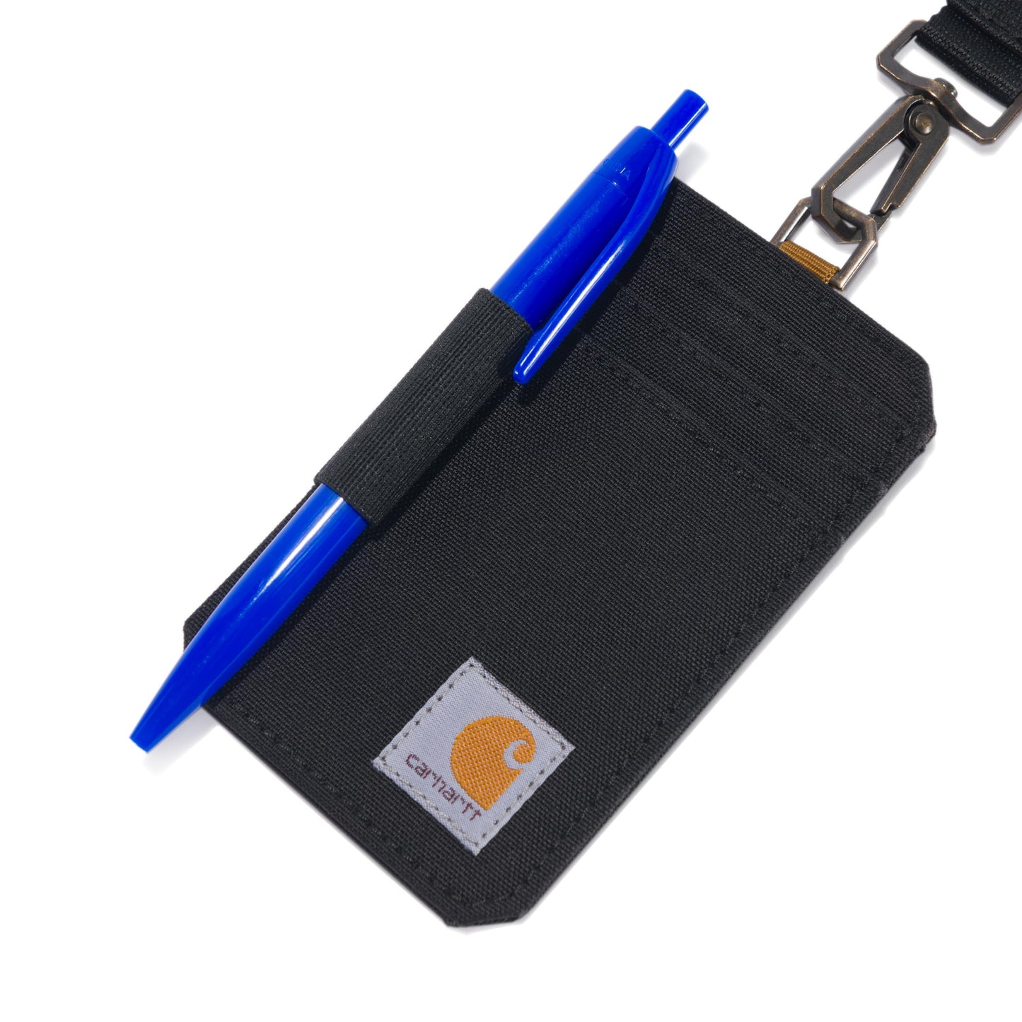 Carhartt Men's B0000247 Nylon Duck ID Holder and Lanyard, Nylon Duck (Black), One Size