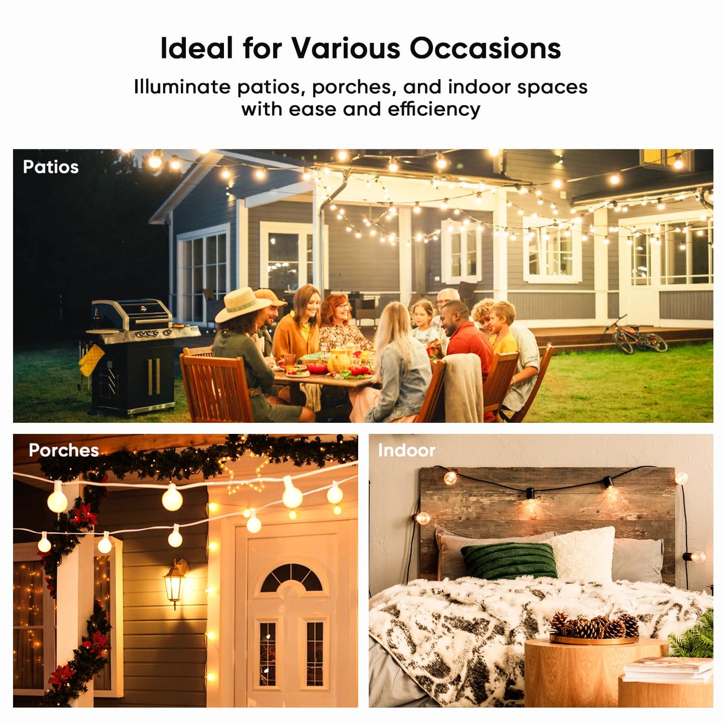 TREATLIFE Dimmer Plug with 100FT Wireless Remote Control, Max Power 400W, IP44 Weather Resistance, Outdoor Dimmer Plug for String Lights, Lamps and Patio Lights