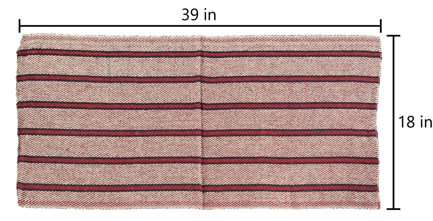 San Rafael Arcangel Mexican Jerga Reusable Cotton Mopping Cloths Trapos Tradicionales para Trapear y Limpiar Color Red Set of 3