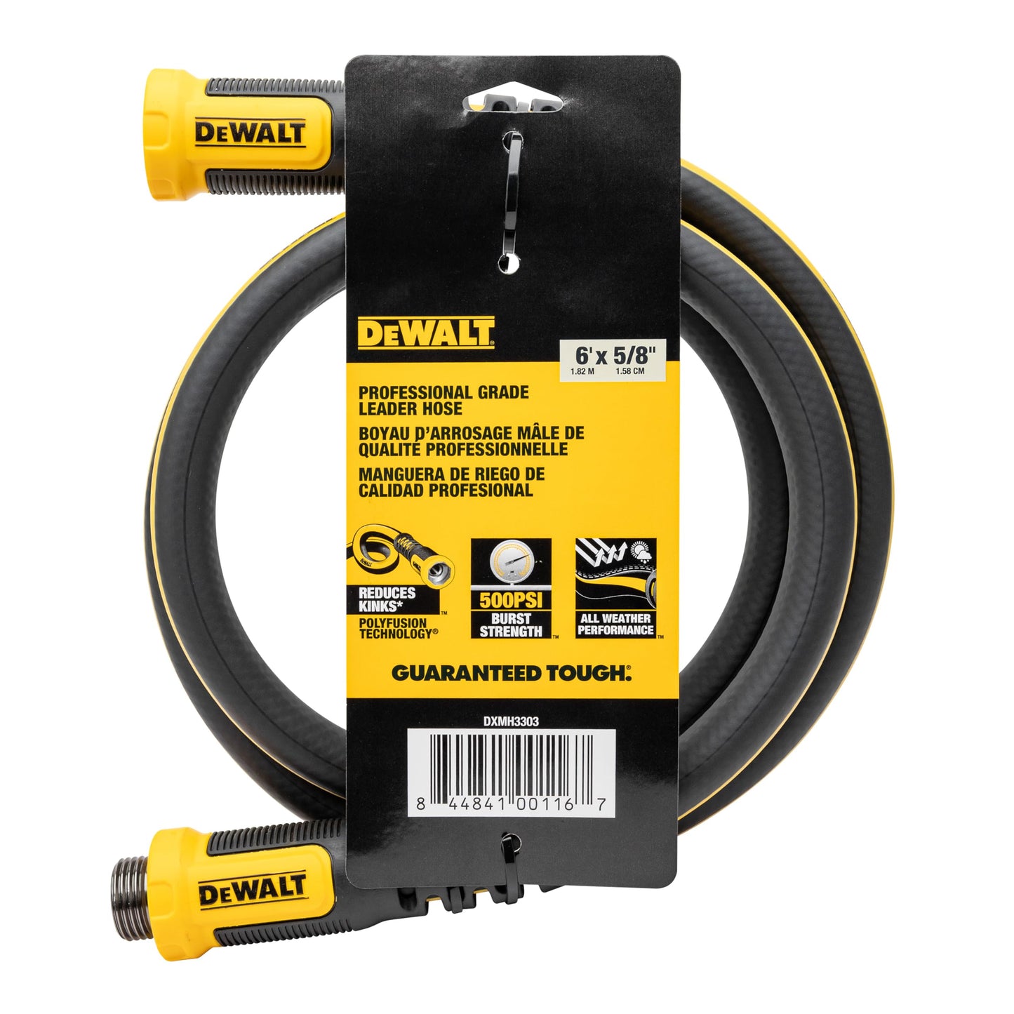 DEWALT Professional Grade Heavy-Duty Water Hose 6 ft x 5/8 in - DXMH3303