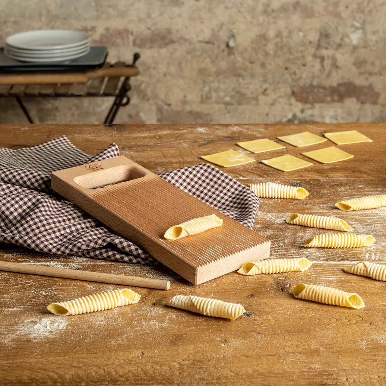 Rigagnocchi Gnocchi Board with Garganelli Rod