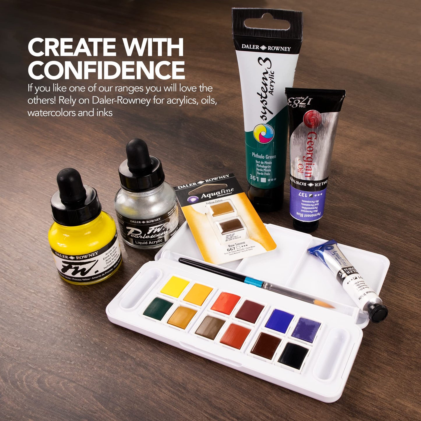 Daler Rowney System3 10-Tube Acrylic Paint Set for Adults - Acrylic Painting Supplies for Artists and Students - Acrylic Paints for Murals Canvas and More - Art Paints for Any Skill Set