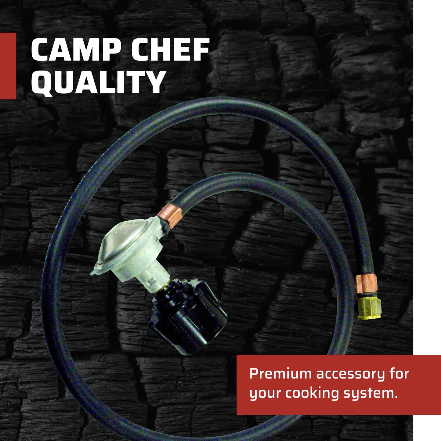 Camp Chef HRL replacement hose and regulator, 1 PSI