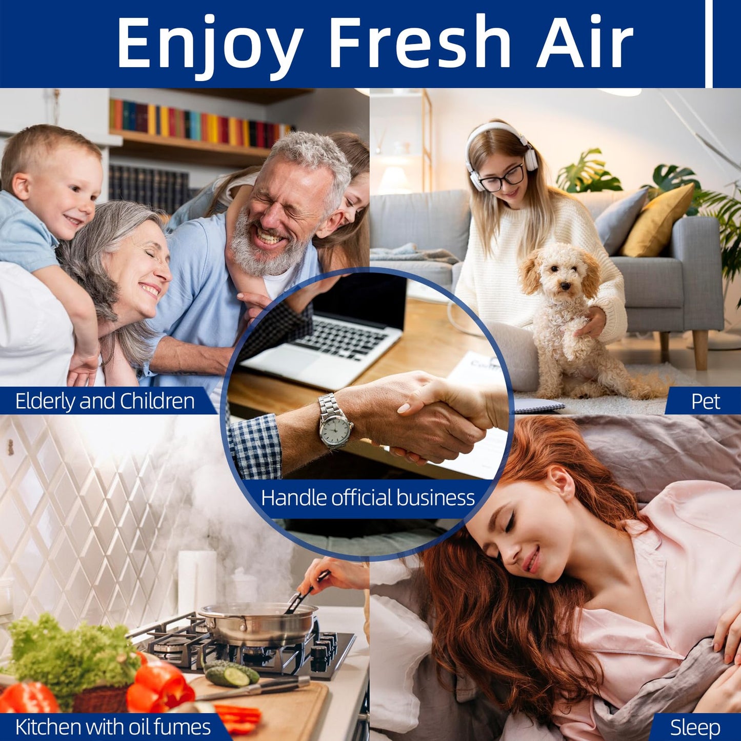 C545 Replacement Filter S Compatible with Winix C545, B151, P150, 9300 Air Purifier - 2 Air Filters + 8 Activated Carbon Pre-Filters - Compare to Part # 1712-0096-00, 2522-0058-00