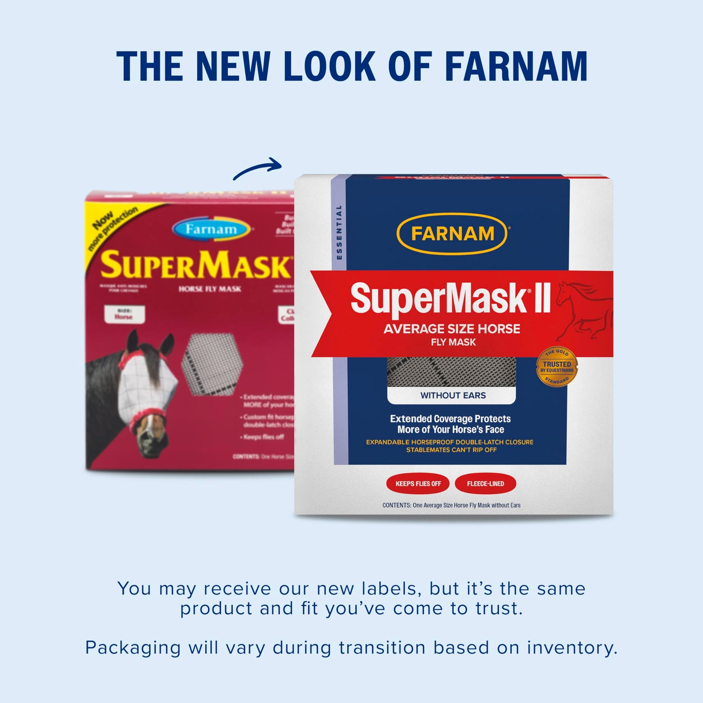 Farnam Home and Garden 100504650 No Ears Fly Supermask II for Horse