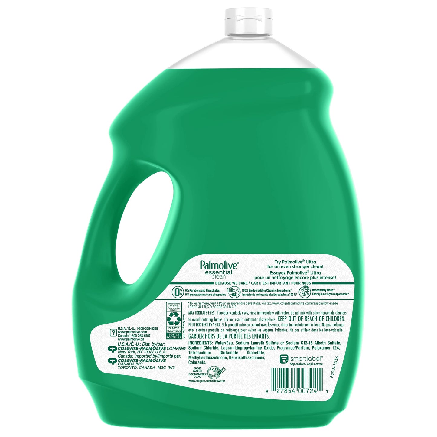 Palmolive Essential Clean Liquid Dish Soap, Original Scent - 4.27 L (4 pack)