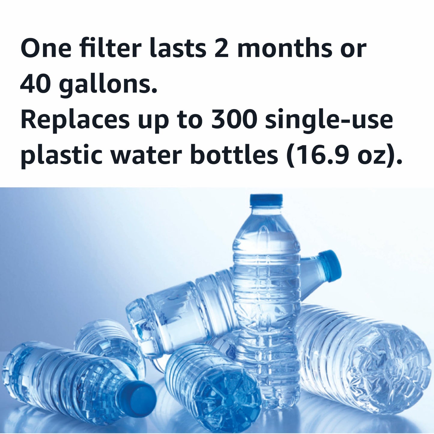 Amazon Basics Replacement Water Filters for Pitchers, Compatible with Brita Water Pitchers & Drinking Water Filter Systems, BPA-Free, WQA & NSF Certified, Made in Europe, 1 Year Filter Supply, 6-Pack