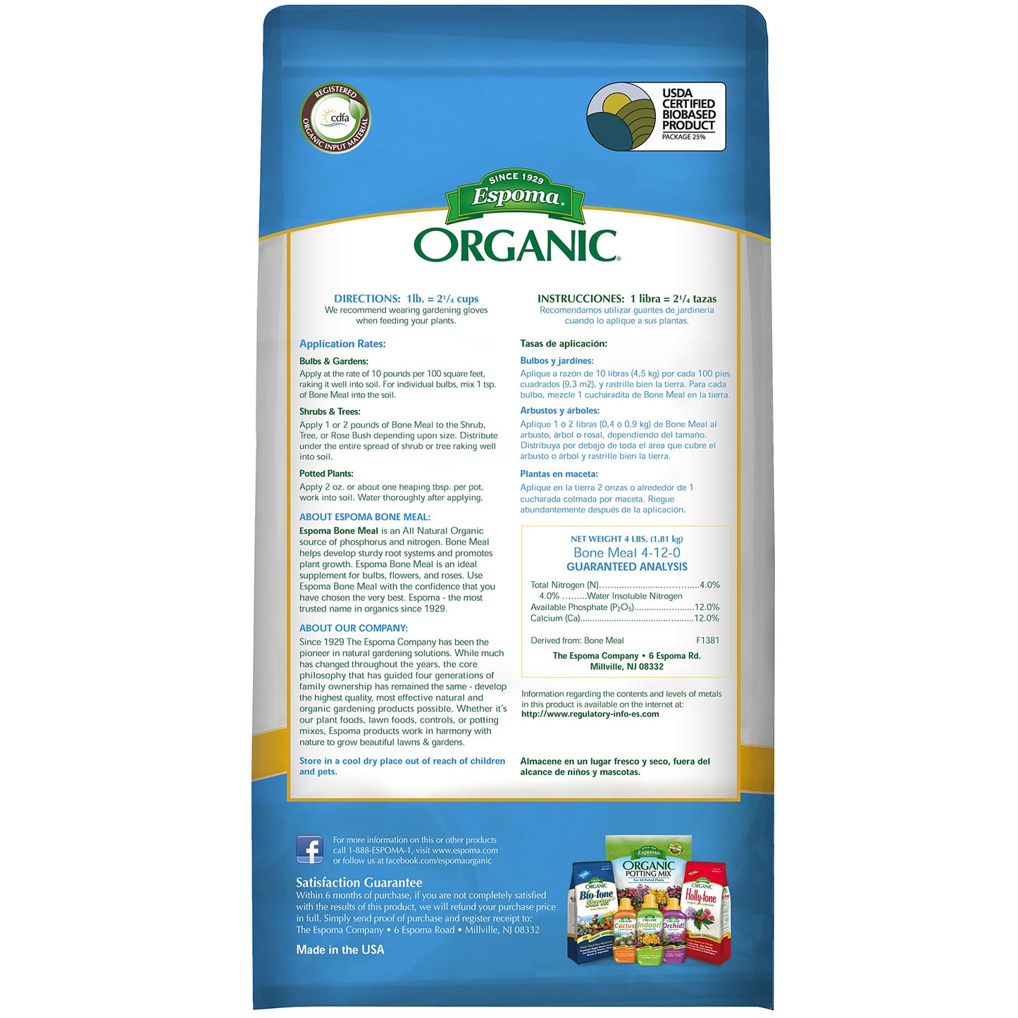 Espoma 104779 4 lbs Bone Meal