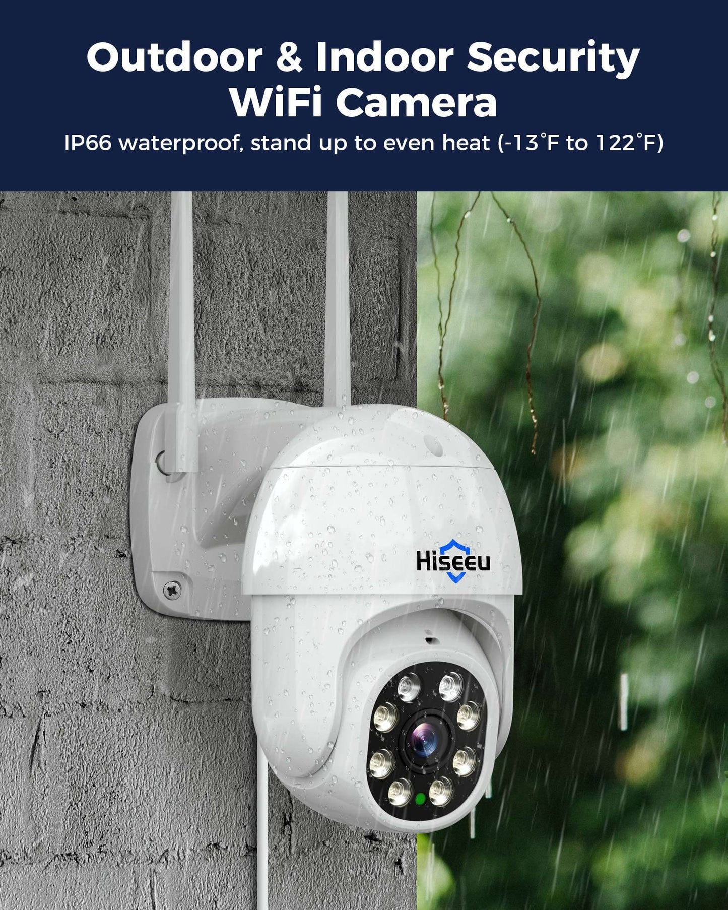2K Wireless Security Camera Outdoor Pan Tilt Digital Zoom Camera With Floodlight,Motion Tracking,3MP 2.4G WiFi Camera,Light Alarm,Color Night Vision,PC&Mobile Remote View,Two-Way Audio Security Camera