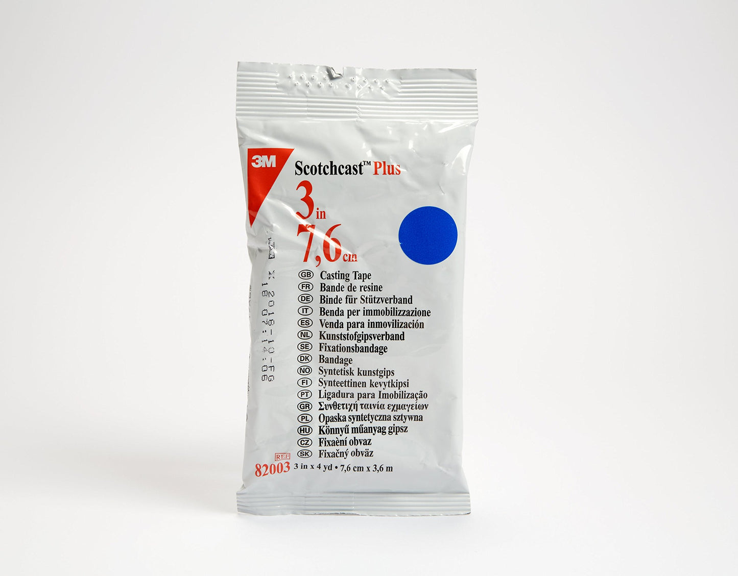 3M Scotchcast 82003B Plus Casting Tapes (Pack of 10), Blue, 3" x 4 yard