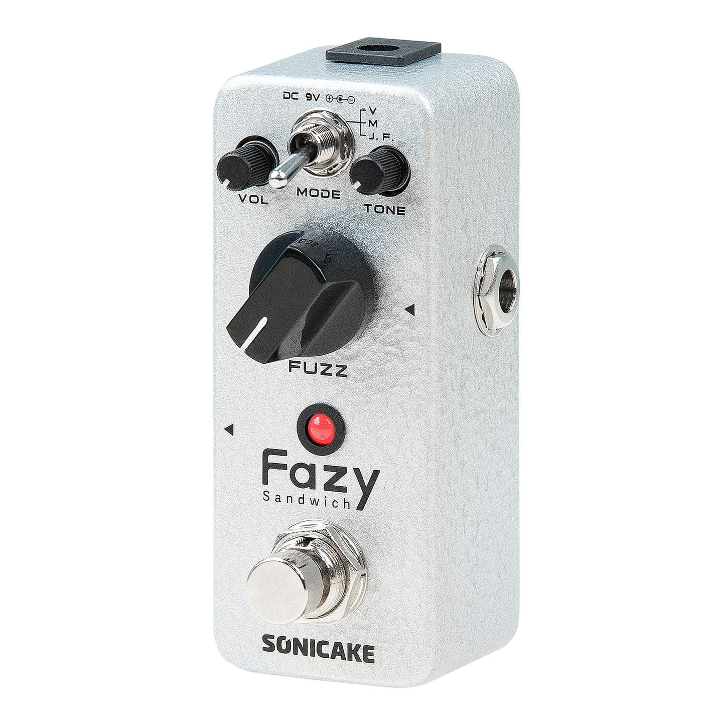 SONICAKE Fuzz Guitar Pedal, Mini Analog Fuzzy Effect Pedal for Electric Guitar and Bass, 3 Classic Muff Sound, True Bypass - Fazy Sandwich