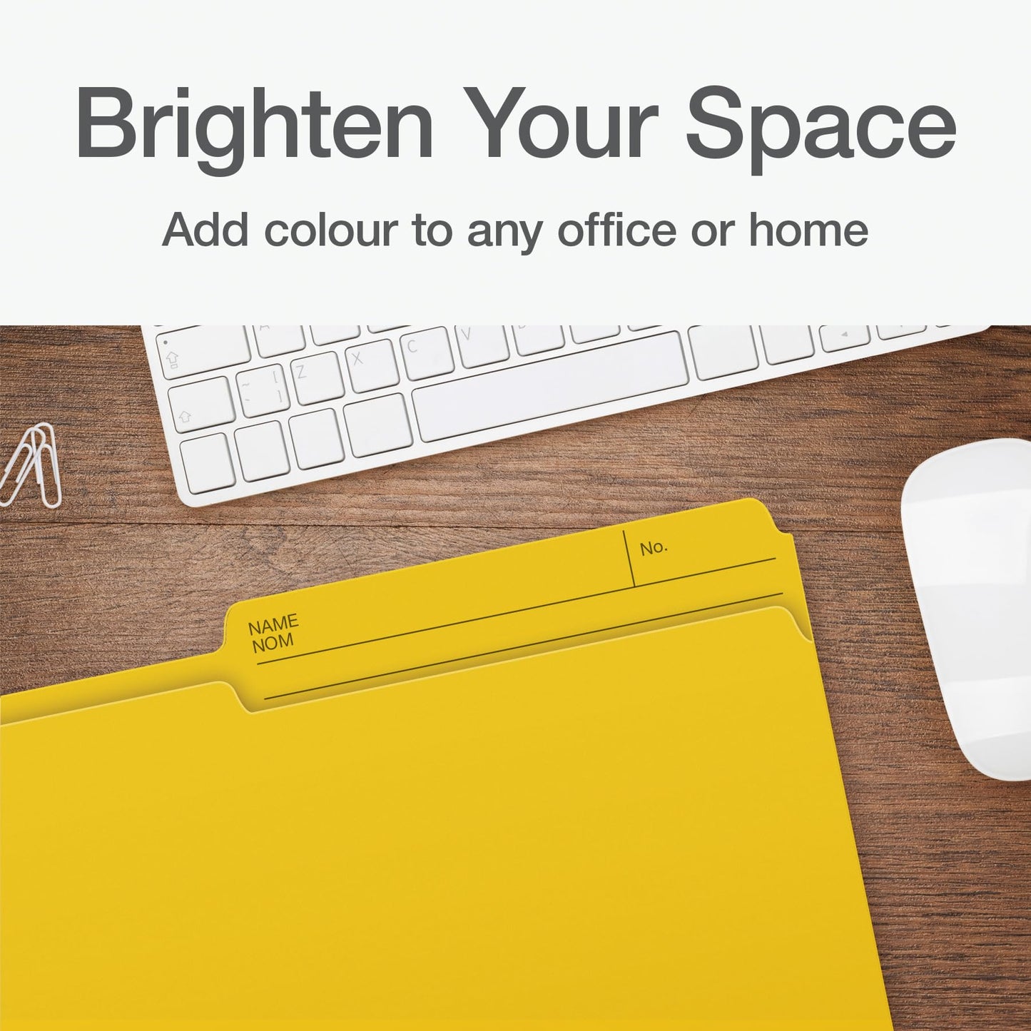 Pendaflex File Folders - Yellow Colour File Organizers, 1/2 Cut Tab, Legal Size, Durable Paper Stock, 100/Box, Ideal for Office, Home, and School Organization