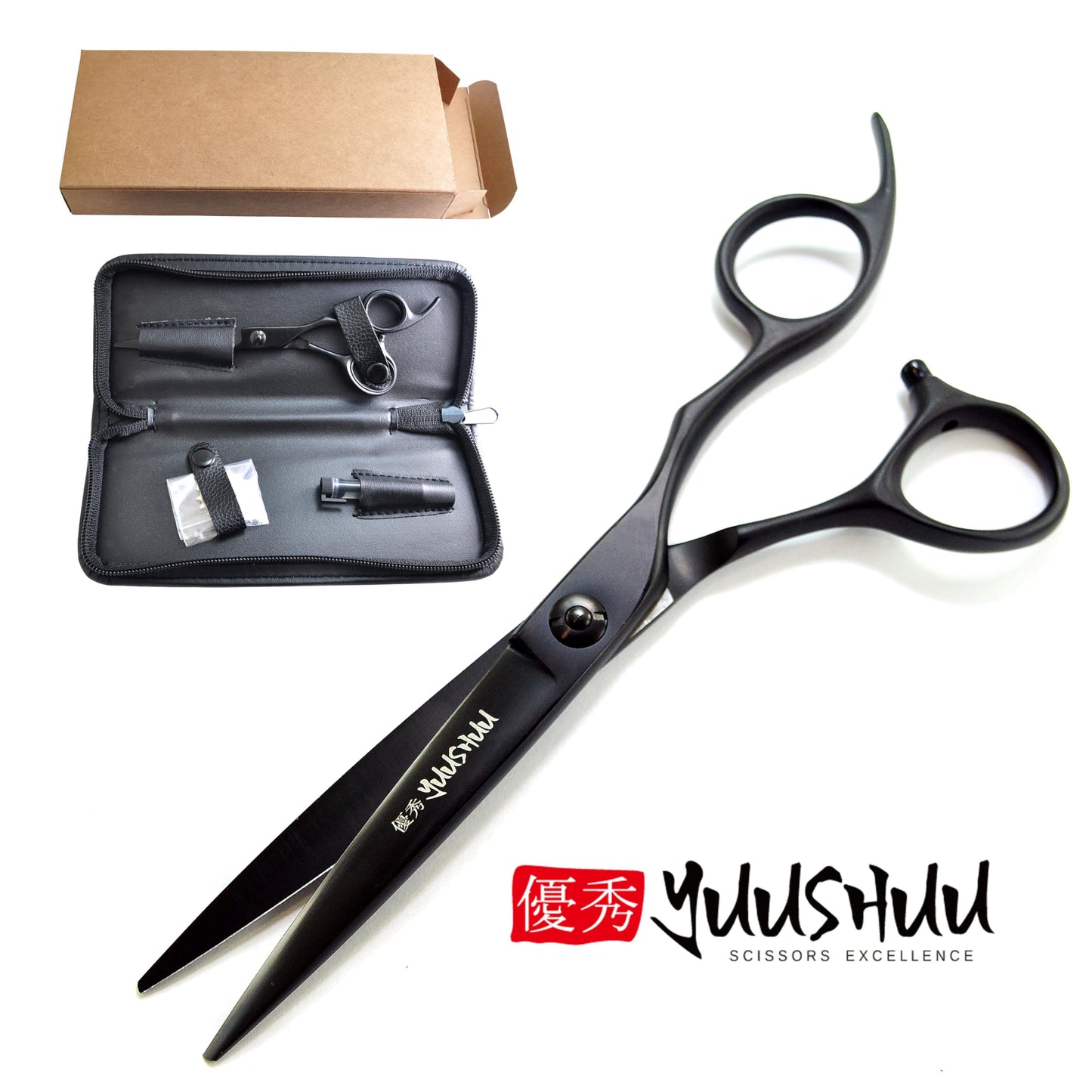 Professional Hair Scissors Salon Shears 6.5 Inch, Extremely Sharp 440C Blades, DynaCut Razor Sharp Haircutting Shears Hairdressing Scissors with Cleaning Oil and Leather Protection Case