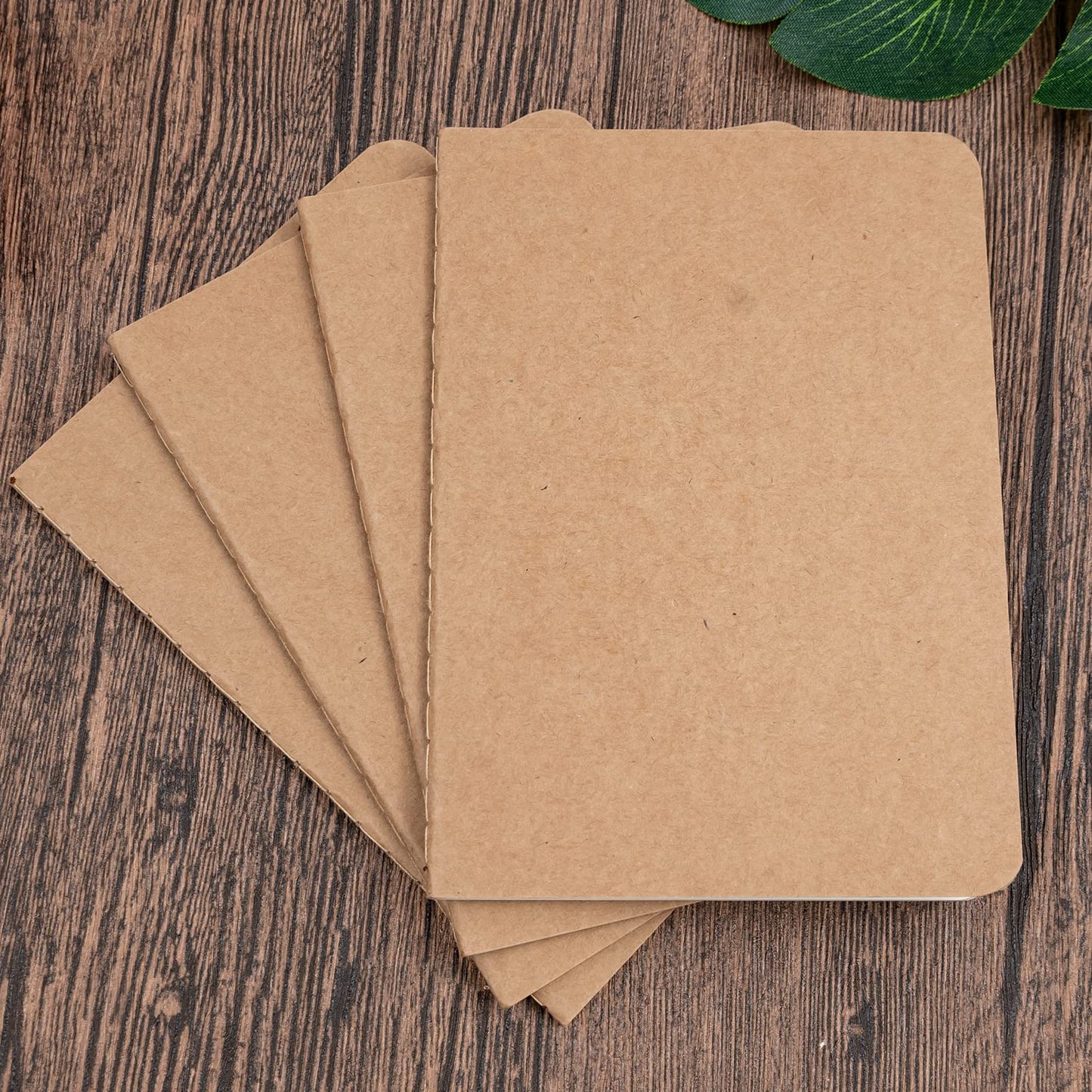 48 Pack A5 Kraft Notebooks Bulk, 8.3x5.5" Lined and Blank Journals for Writing, 68 Pages (34 Sheets) Small Sketchbooks for Kids, Students & Office, Subject Memo Notepads for School & Travel
