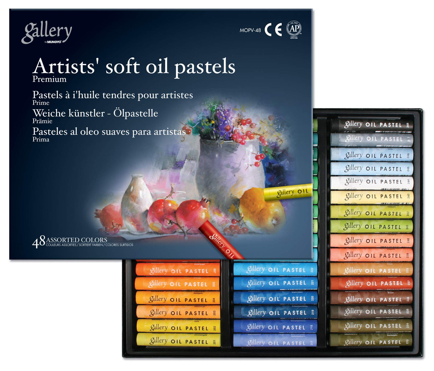 Mungyo Gallery Soft Oil Pastels Set of 48 - Assorted Colors
