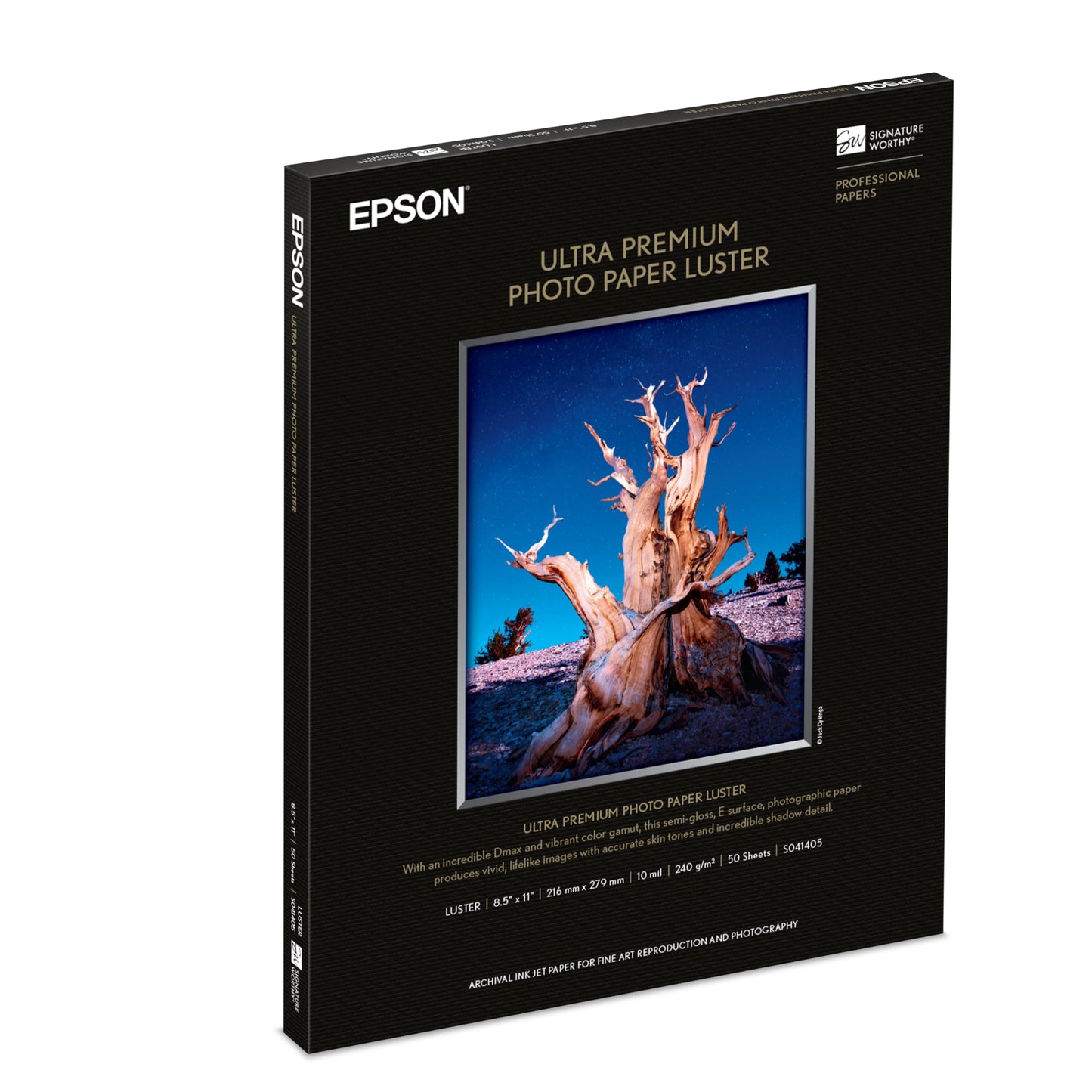 Epson S041405 50sht 8.5x11 Letter Premium Luster Photo Paper