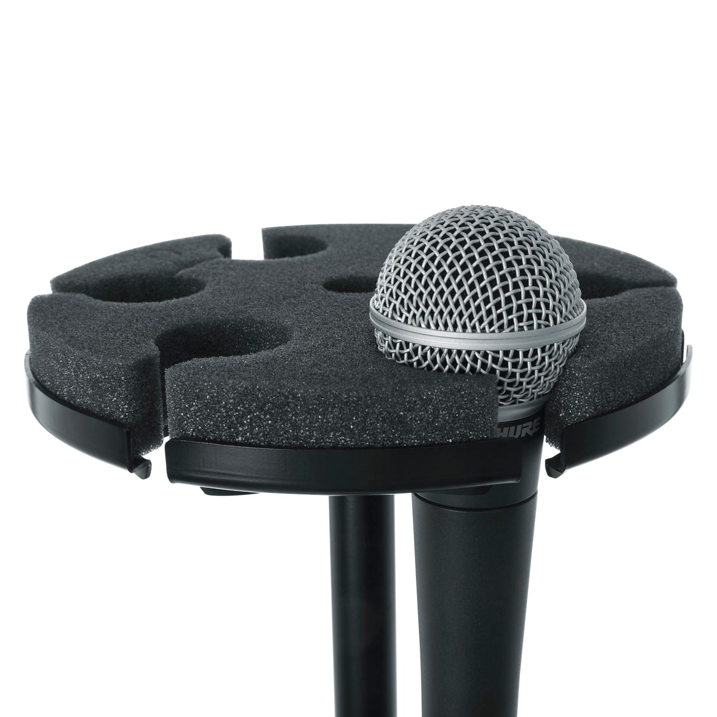 Gator Frameworks Mic Stand Adapter to Hold up to 6 Microphones; Fits Both Wired and Wireless (GFW-MIC-6TRAY)