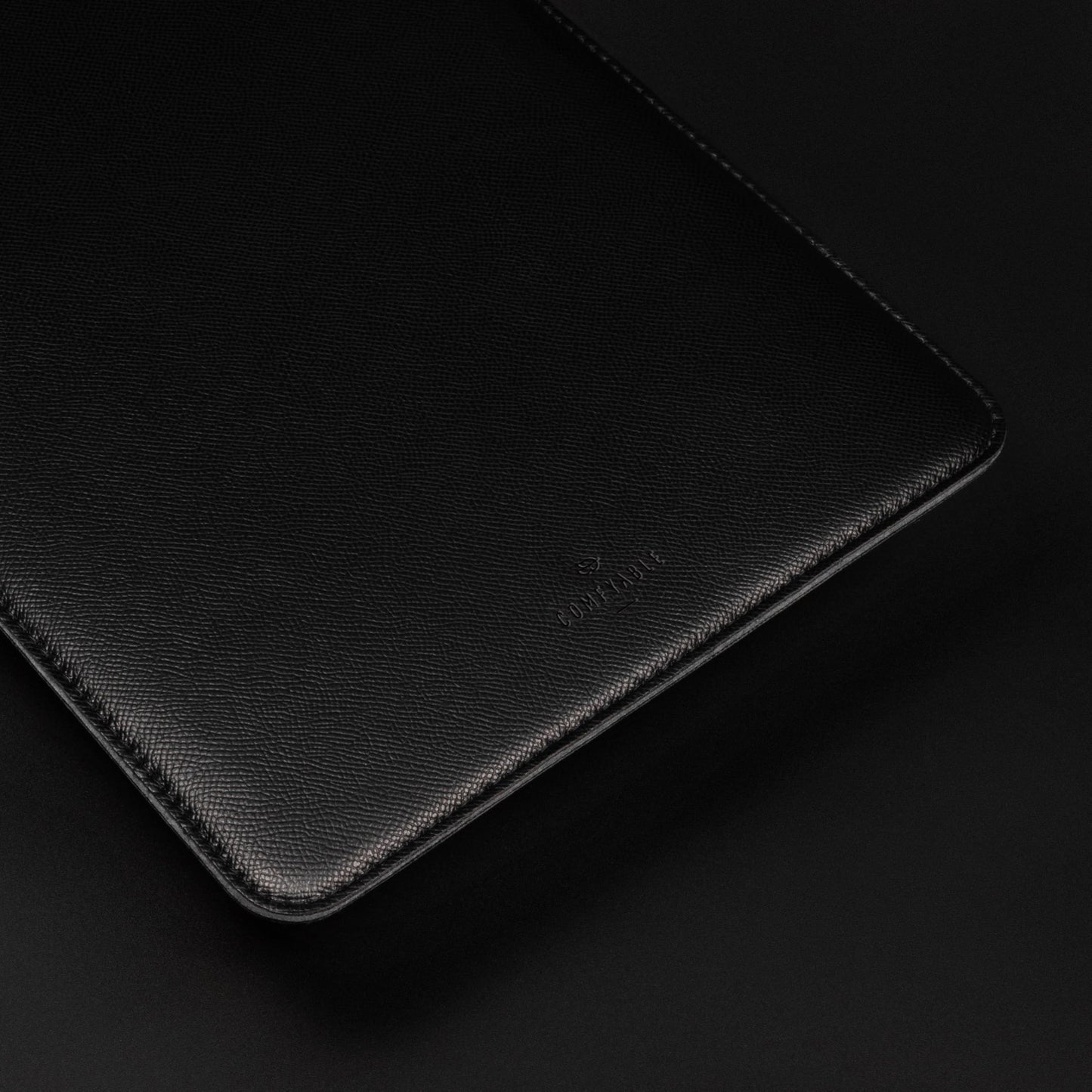 Comfyable Slim Laptop Sleeve 16 Inch Compatible for MacBook Pro M5 M4 M3 M2 Pro/Max 2026, Faux Leather Protective 16-in Mac Cover Case, Black