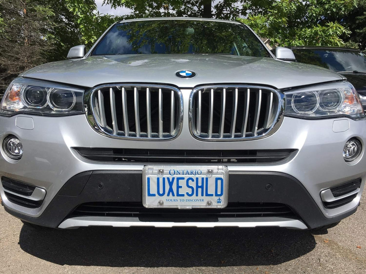 Luxe Shield, Premium Clear License Plate Protector incl Stainless Screws | Durable and Weatherproof Clear License Plate Cover | One-of-a-Kind Design | Proudly Canadian Owned