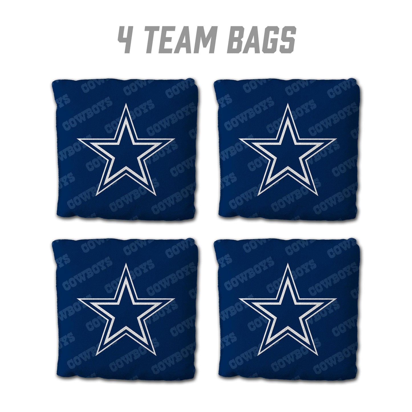 YouTheFan NFL Dallas Cowboys Cornhole Bags - 4PK - Blue
