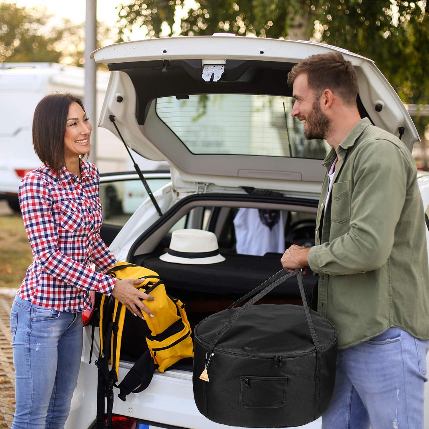 Carrying Bag for Outland Firebowl 823 Outdoor Portable Propane Fire Pit Carrying Bag for Firebowl 870 Water-Resistant 19 Inch Gas Fire Pit Carry Bag for Outland Fire Bowl 893