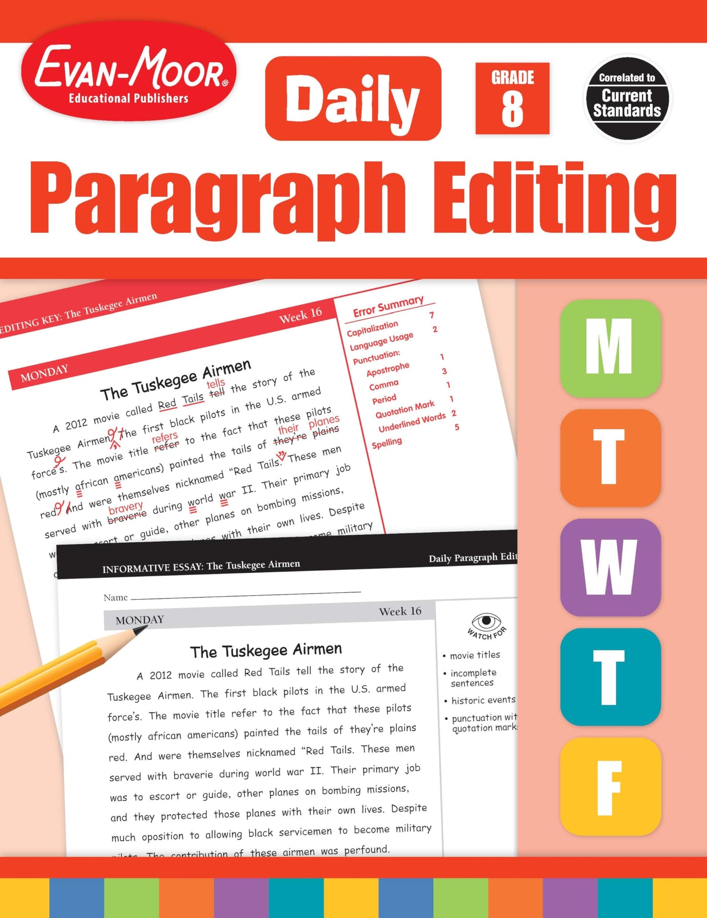 Evan-Moor Daily Paragraph Editing, Grade 8 Teacher Edition
