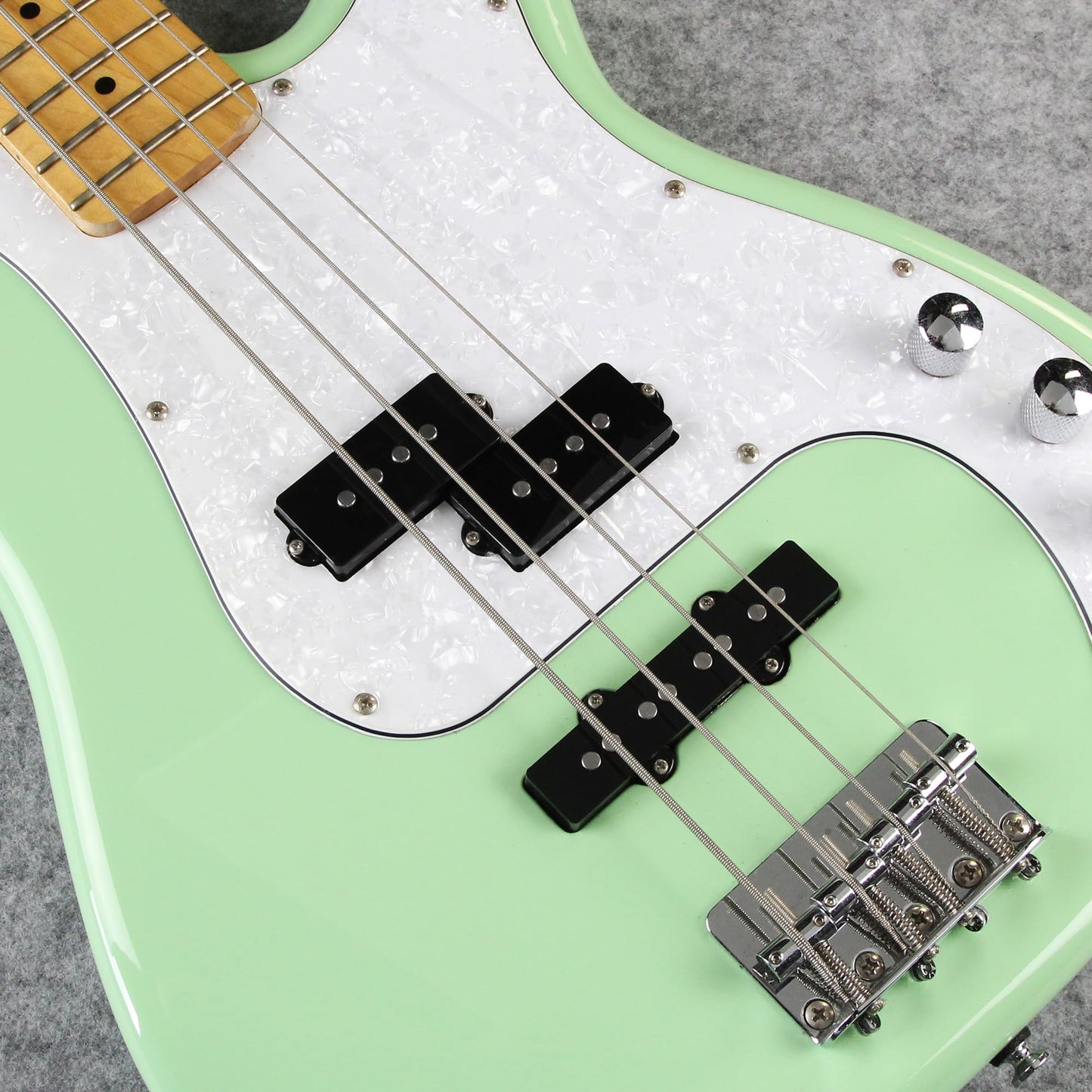FLEOR Alnico 5 PJ Bass Pickups Neck Bridge Pickups Set for 4-String PB JB Bass Electric Bass