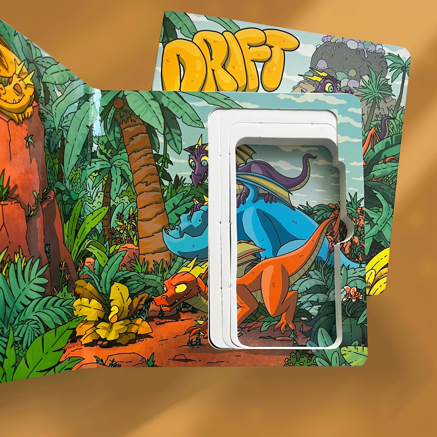 The Drift Hideaway Book Set | One Hidden Phone Compartment Book & One Dragon Childrens Board Book | Baby Shower Gift for Modern Parents
