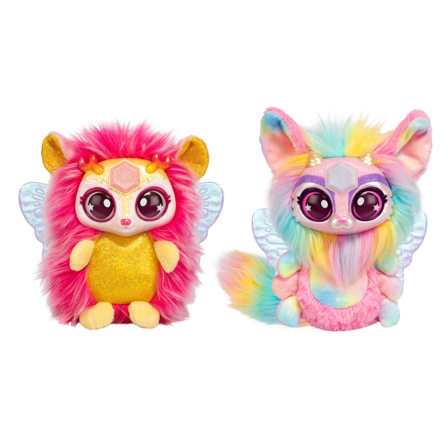 Magic Mixies Magical Gem Surprise Cauldron. with New Shimmer Eyes! Reveal an Mixie Plushie from The Fizzing Cauldron and Discover 2 Magical Solar Gem Surprises!