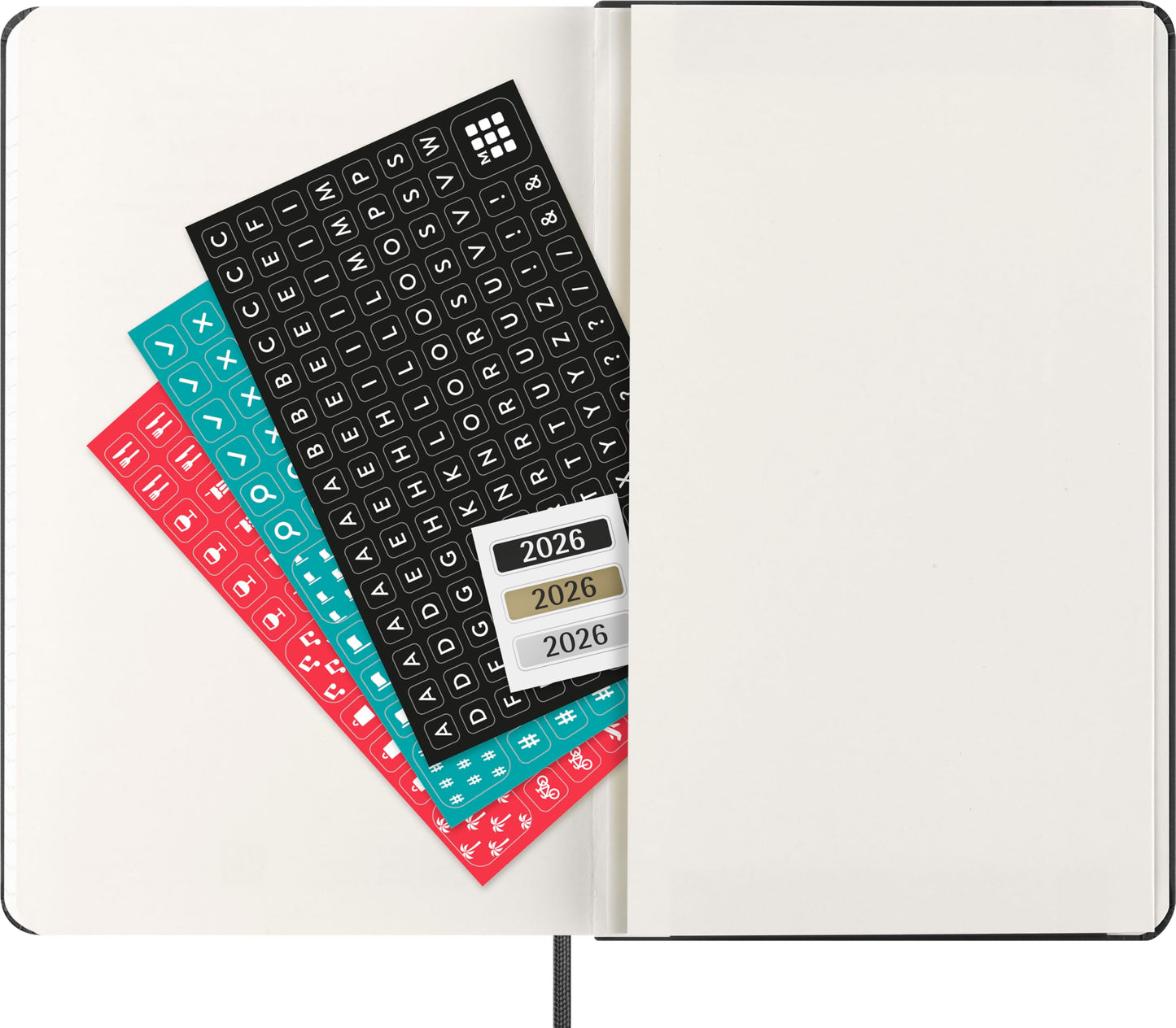 Moleskine Classic 12 Month 2026 Weekly Vertical Planner, Hard Cover, Large (5" x 8.25"), Black, 144 pages