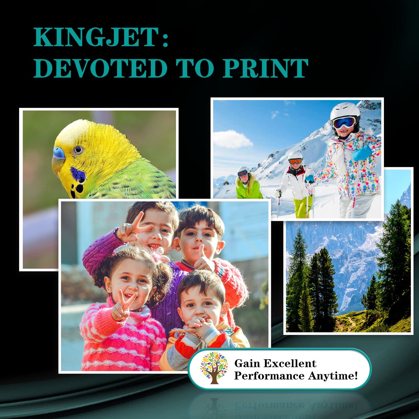 Kingjet LC3013 LC3011 Ink Cartridges BK/C/M/Y Replacement for Brother LC3013 LC3011 Use with Brother MFC-J497DW MFC-J491DW MFC-J690DW MFC-J895DW Printers for Brother Ink Cartridges LC3011 LC3013