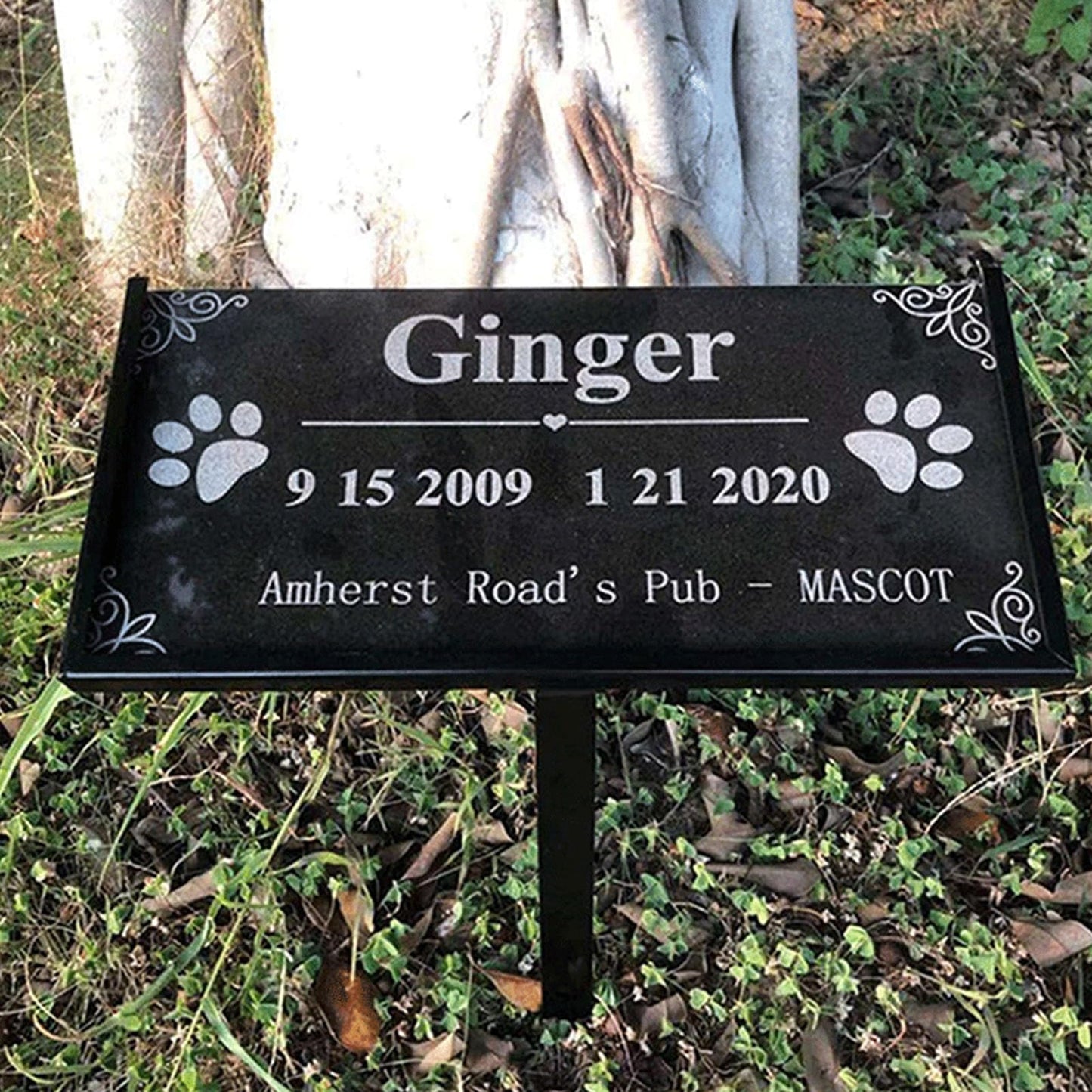 Grave Marker Stand, Memorial Stones Stand Heavy Duty Iron Memorial Stones Stand for 6X 12 Stones Memorial Stakes Cemetery Grave Plaque Stake for Loved One, Pets