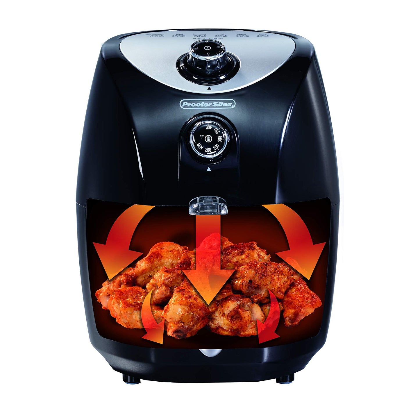 Proctor Silex Air Fryer 35055 , 2.2 QT, Black