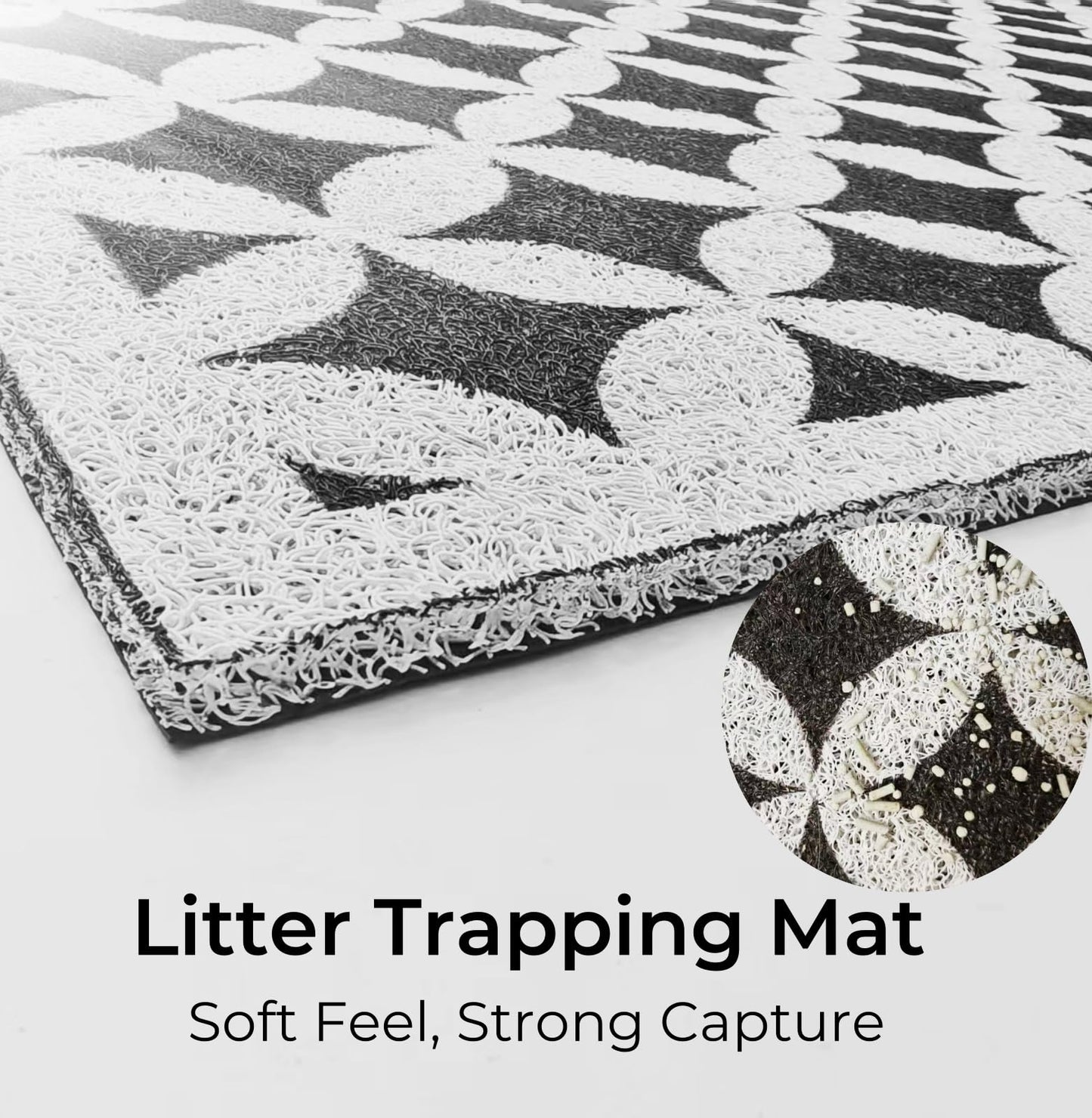 Cat Litter Mat - Extra Large Waterproof Mat with Deep Grids | Non-Slip Scatter Control for Litter Box | Durable PVC Mesh, Soft on Paws | Traps Litter & Reduces Mess (XX-Large)