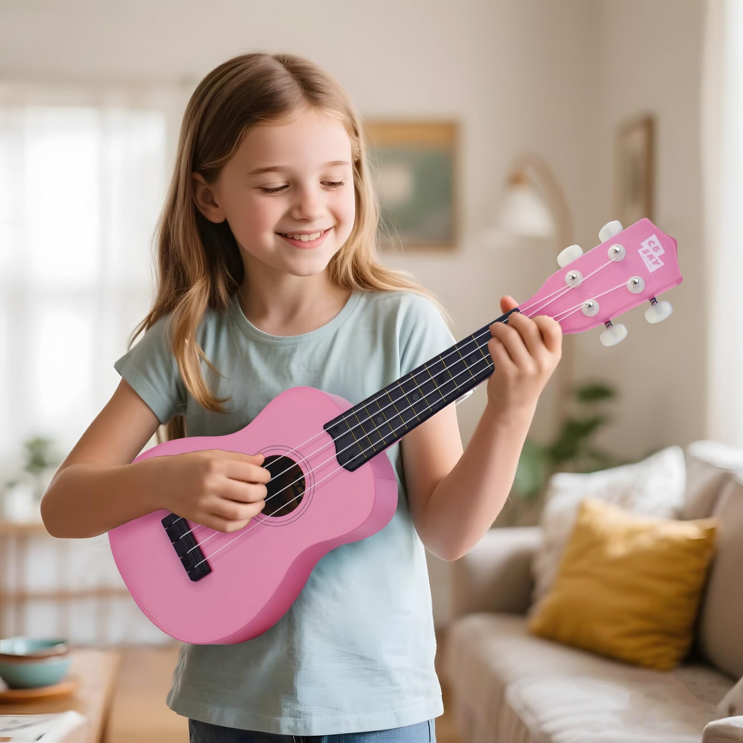 CB SKY 21” (53cm) Soprano Ukulele for Kids/Beginner - Pink