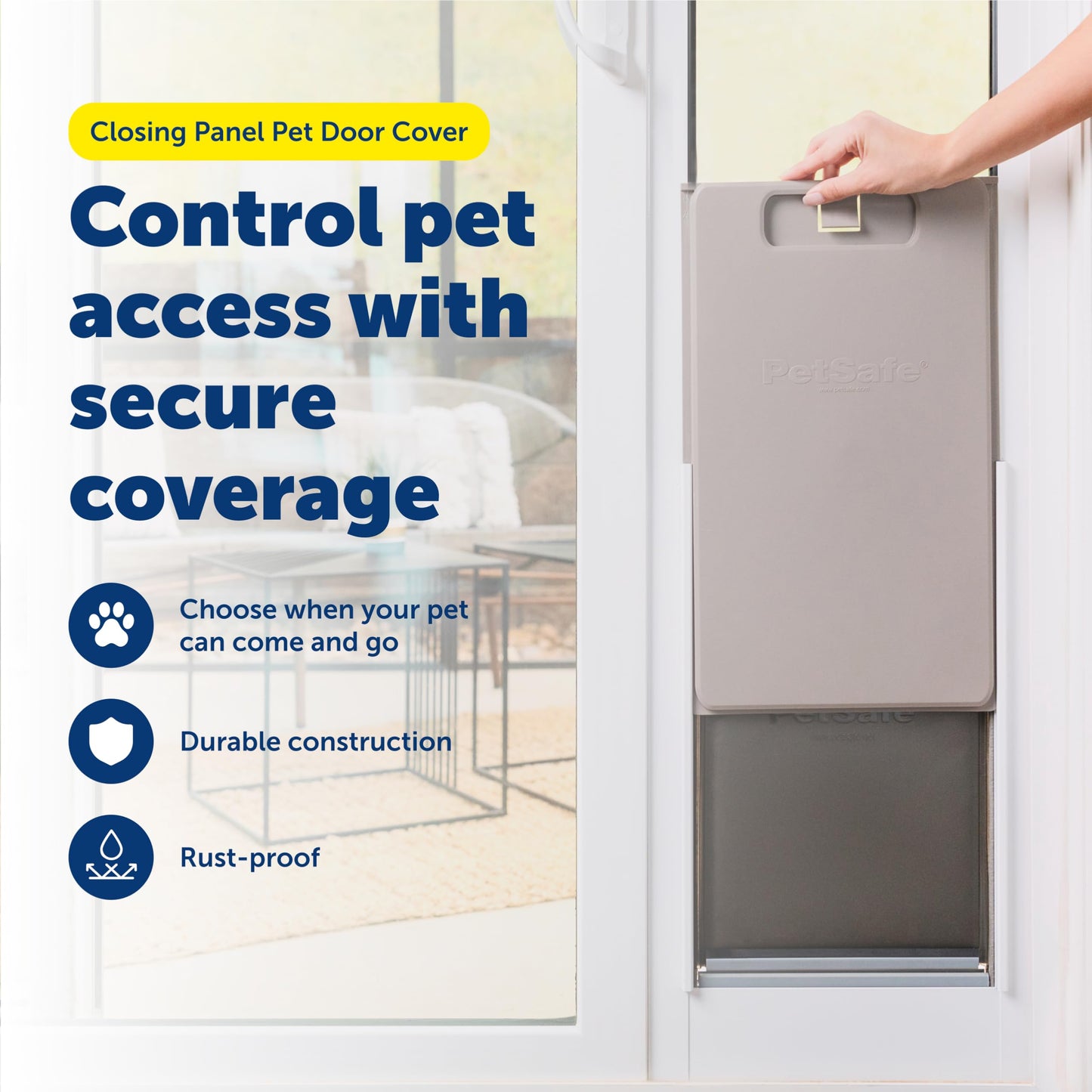 Closing Panel Pet Door Cover, Large