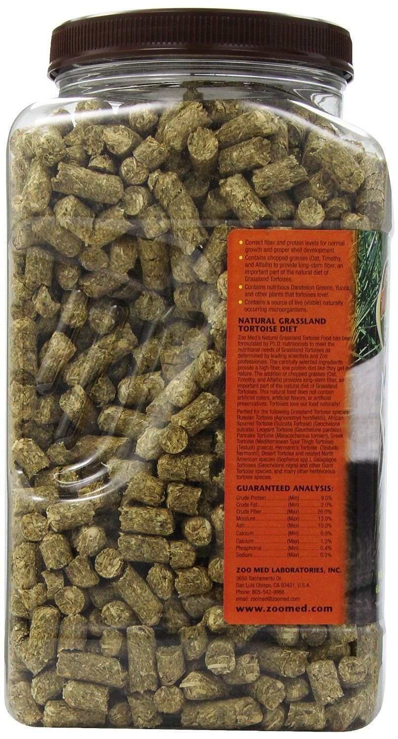 Zoo Med Natural Tortoise Food, 60-Ounce, Grassland