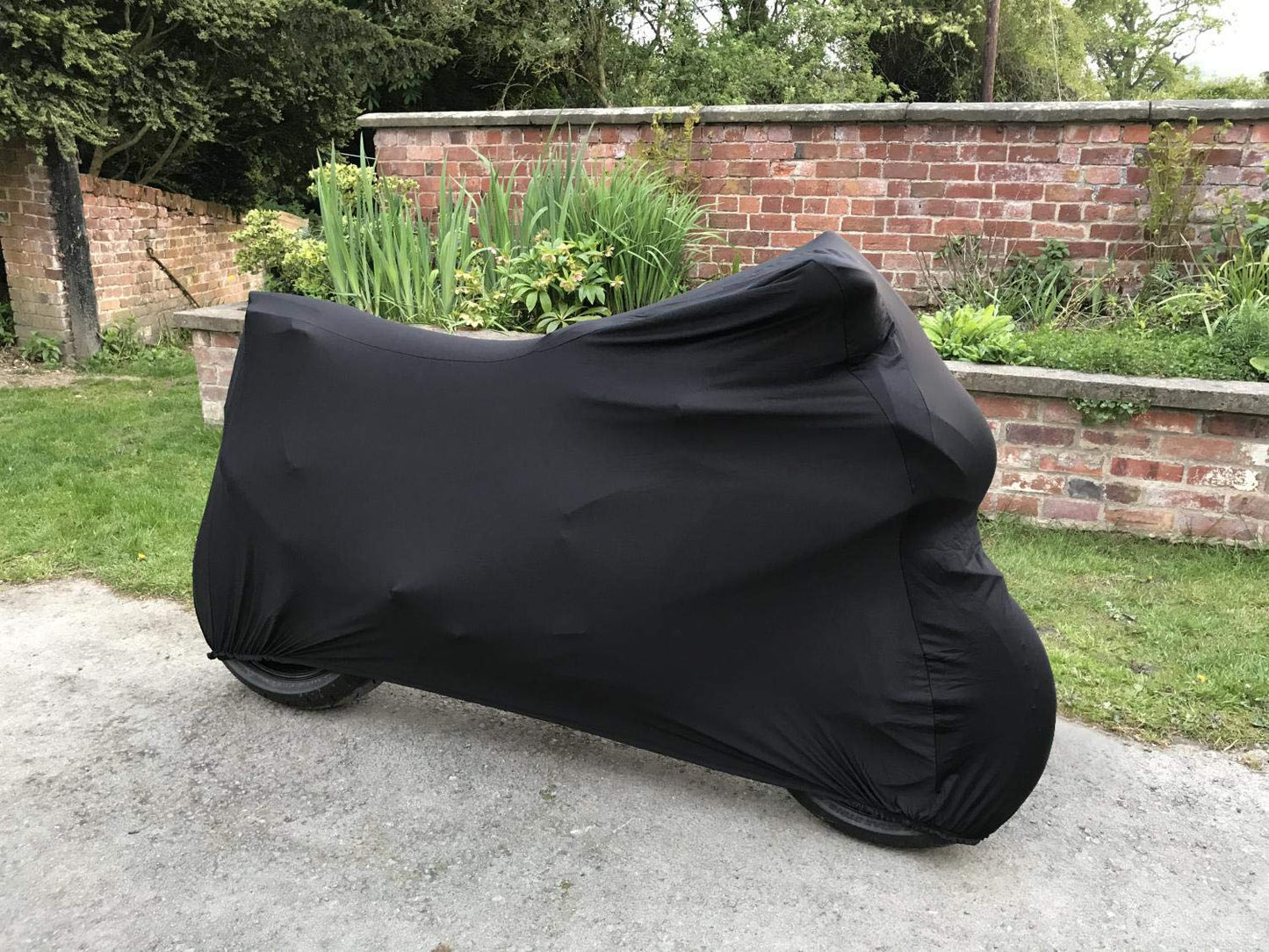 WinPower Indoor Motorcycle Cover Velvet Stretch Elastic Dust-Proof Scratch-Proof Covers for Motorbikes, 96inches
