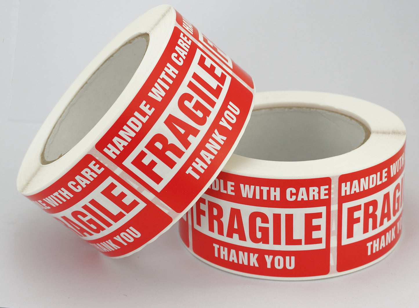 6 Rolls/3000 Labels,Handle with Care Fragile Thank You, Red Warning Shipping Label Stickers (2" x 3")