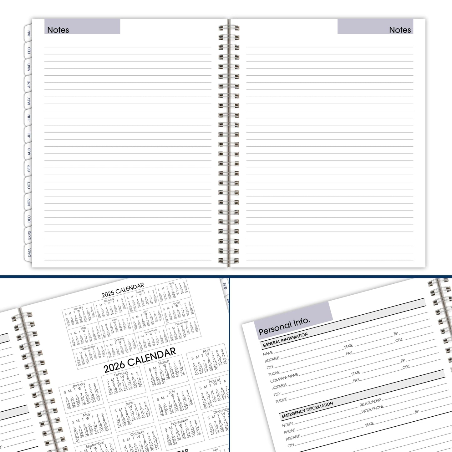 AT-A-GLANCE 2026 Planner Refill, Weekly & Monthly, 7" x 8.75", Medium, Executive, DayMinder, Refill for G545 Line Planners (G5455026)