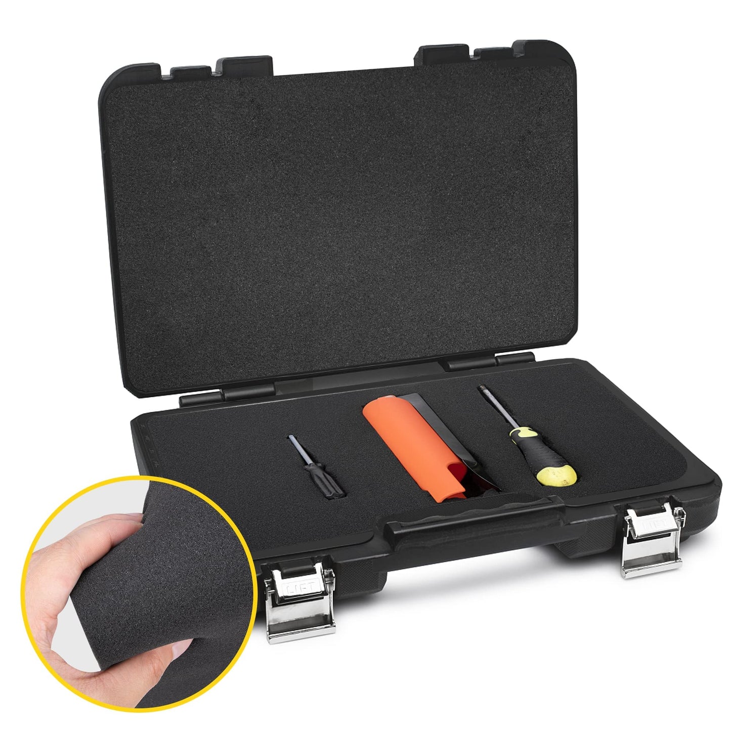 8 Pcs High Density Polyurethane Foam Sheet - 16 x 12 x 1 In Tool Box Cuttable Foam Inserts for Cases - Storage Packing Foam Sheets Cushioning for Camera Crafts Drawer