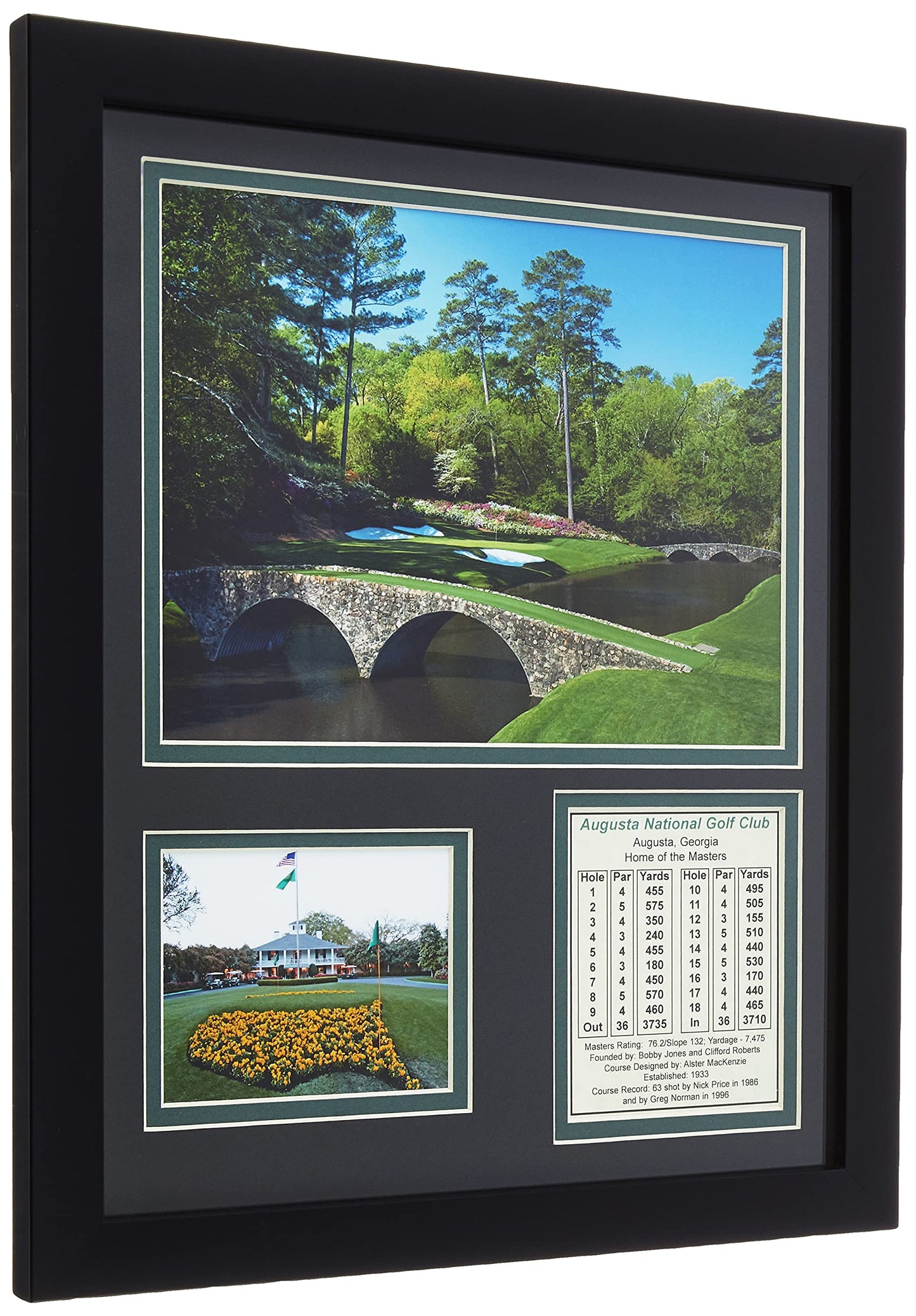 Augusta National Golf Course | 12th Hole | 12" x 15" Framed Photo Collage