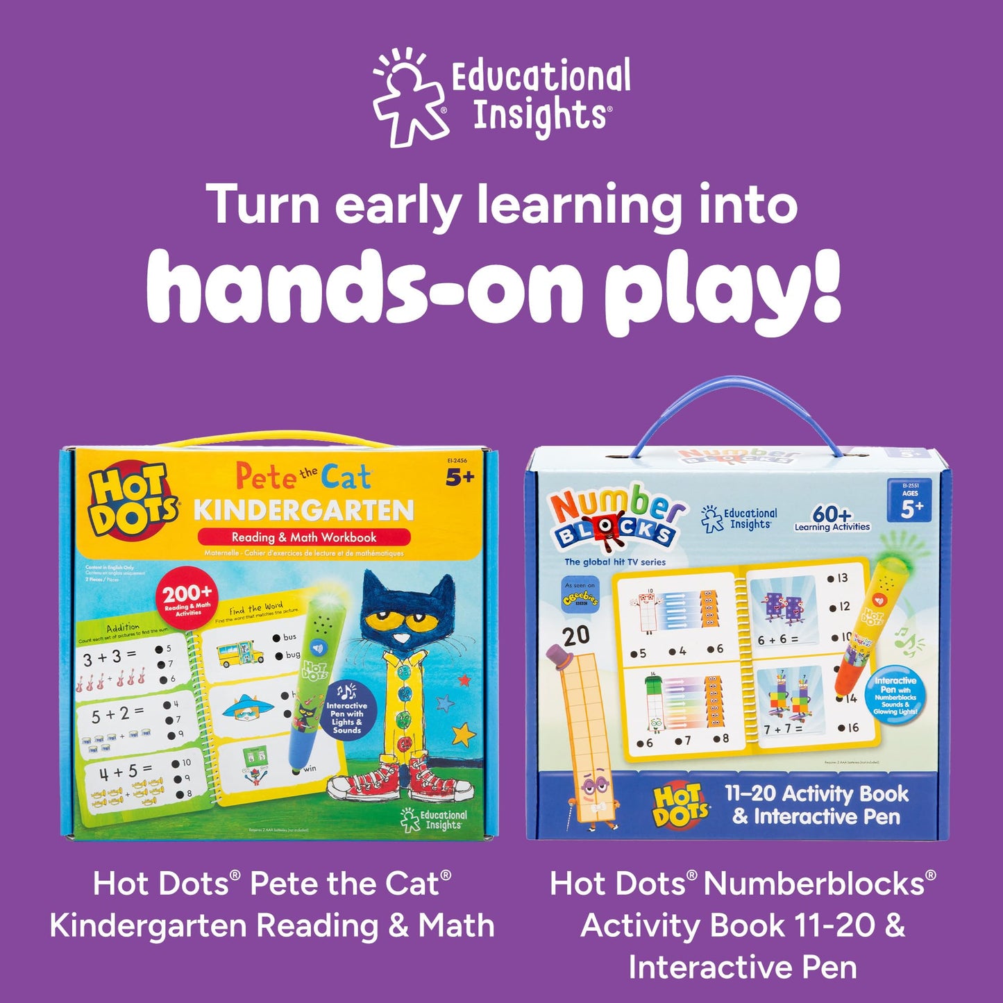 Educational Insights 2391 Hot Dots Junior Let's Master Kindergarten Reading