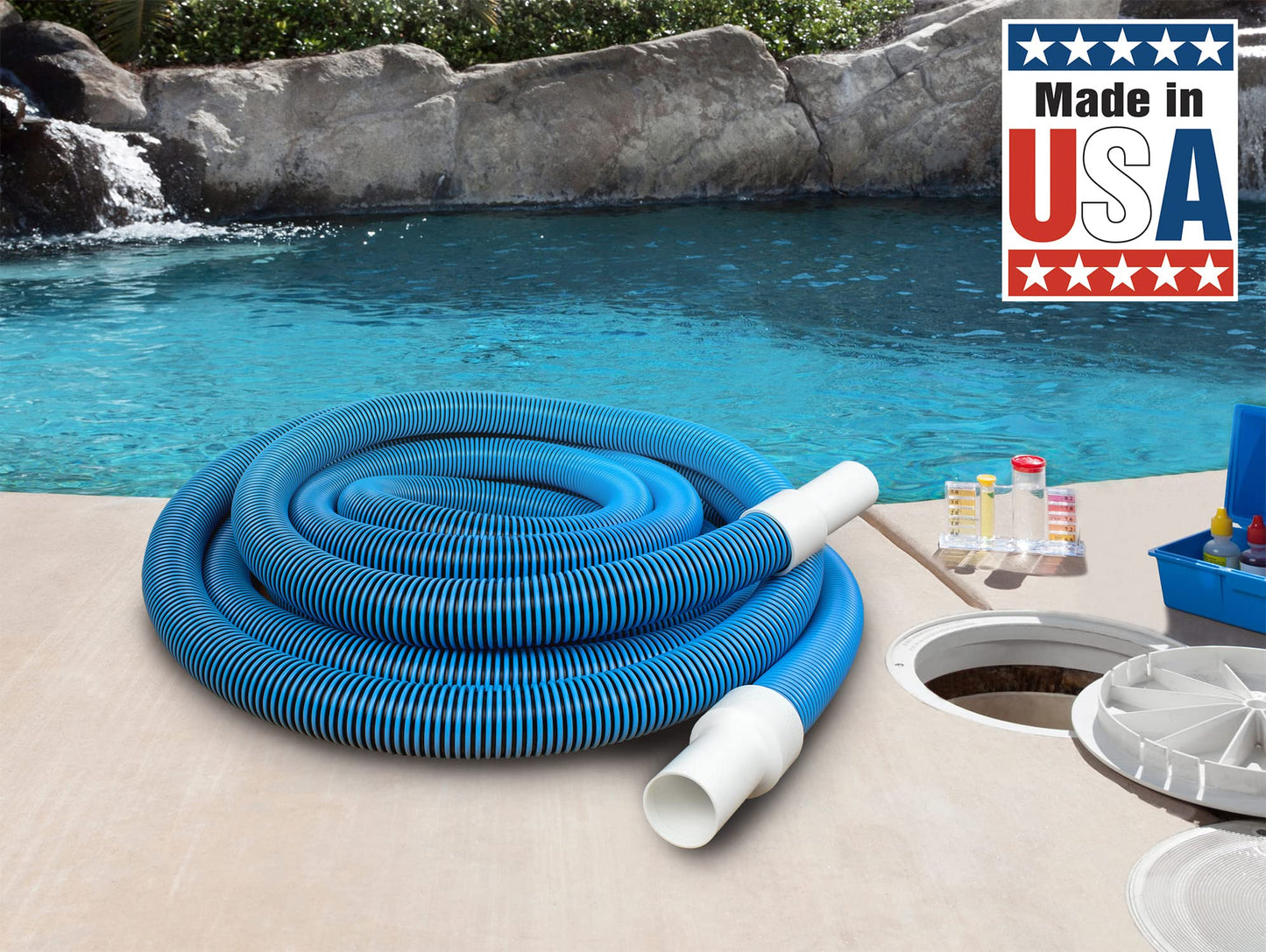 Poolmaster 33430 1-1/2" x 30' In-Ground Vacuum Hose - Classic Collection